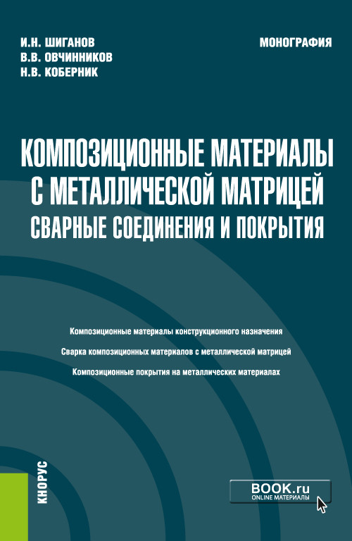 

Композиционные материалы с металлической матрицей: сварные соединения и покрытия. Монография