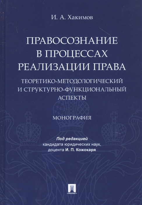 

Правосознание в процессах реализации права: Теоретико-методологический и структурно-функциональный аспекты. Монография