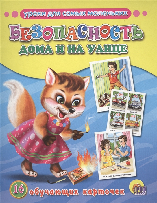 

Безопасность дома и на улице. 16 обучающих карточек