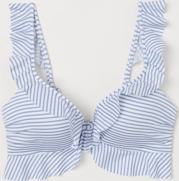 

Верхняя часть купальника H&M 2112-8322981  Голубая/Белая Полоска, Верхняя часть купальника H&M 2112-8322981 80C Голубая/Белая Полоска