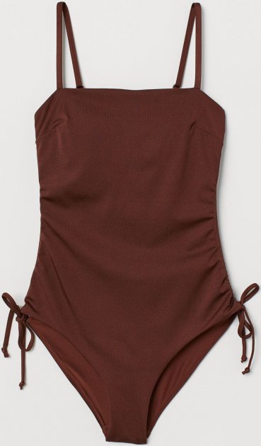 

Купальник слитный женский H&M 412-7685510 46 Темно-коричневый