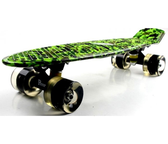 

Penny Board "Military" Светящиеся колеса, с антискользящим эффектом