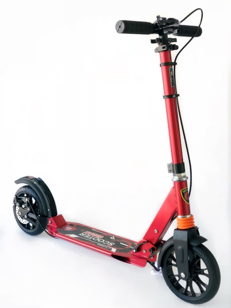 

Самокат Scooter NEW с дисковыми тормозами 117-B2 Красный