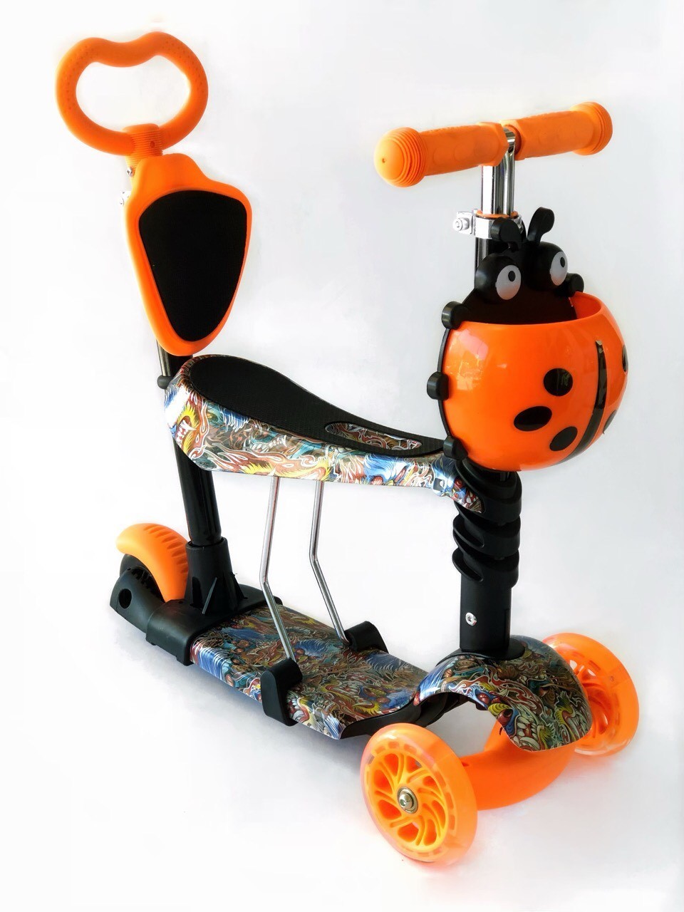 

Самокат-беговел 5 в 1 Scooter Pro PP5 Оранжевый