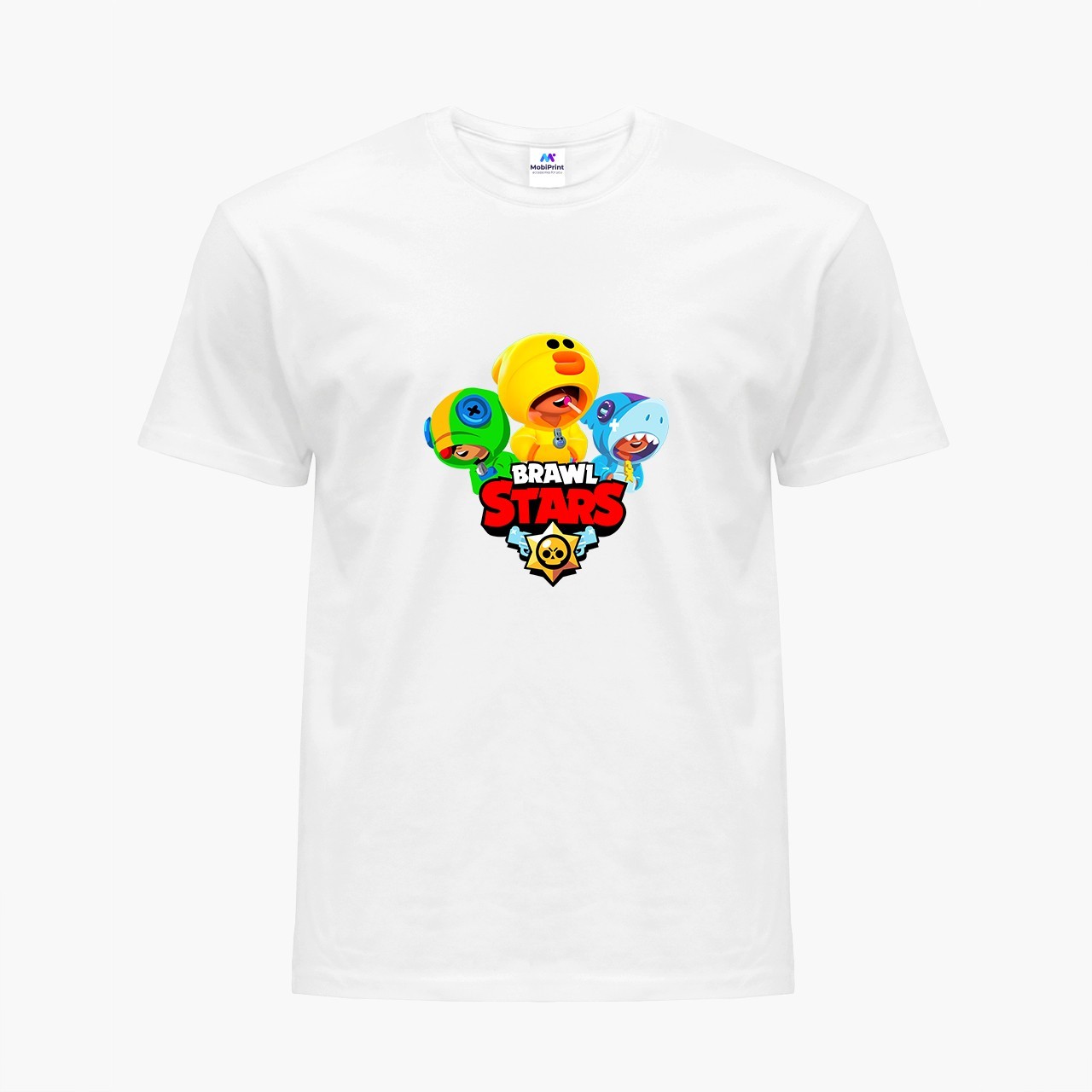 

Детская футболка Бравл Старс (Brawl Stars) (9224-1701) 122-128 см Хлопок Белый