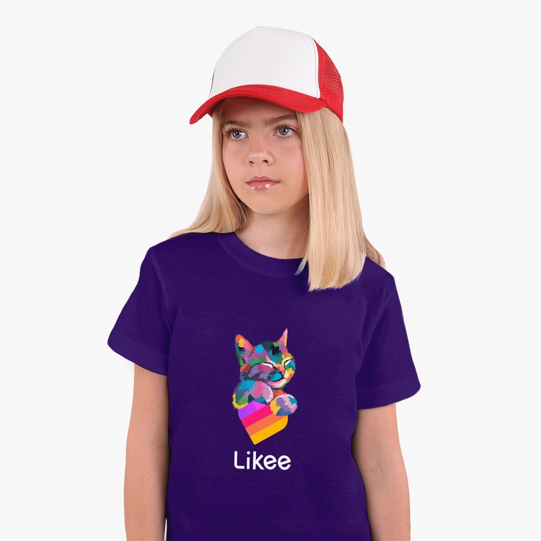 

Детская футболка Лайк Кот (Likee Cat) (25186-1040) 158-164 см Хлопок Желтый