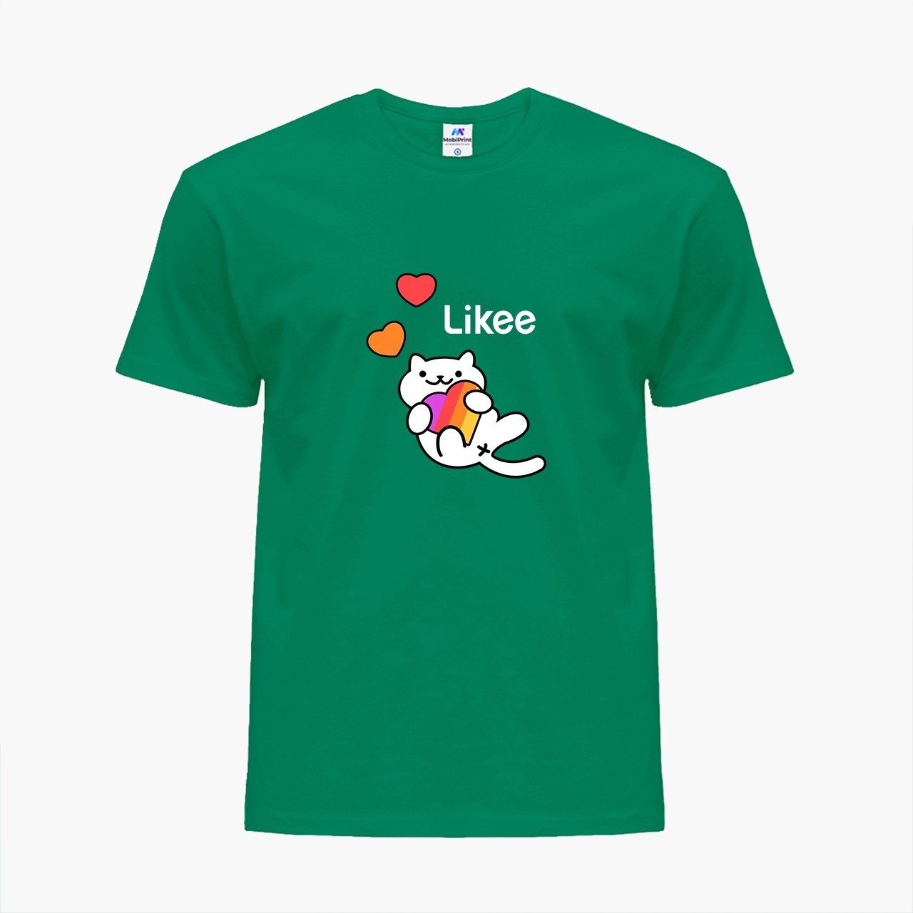 

Детская футболка Лайк Кот (Likee Cat) (25186-1039) 134-140 см Хлопок Зеленый