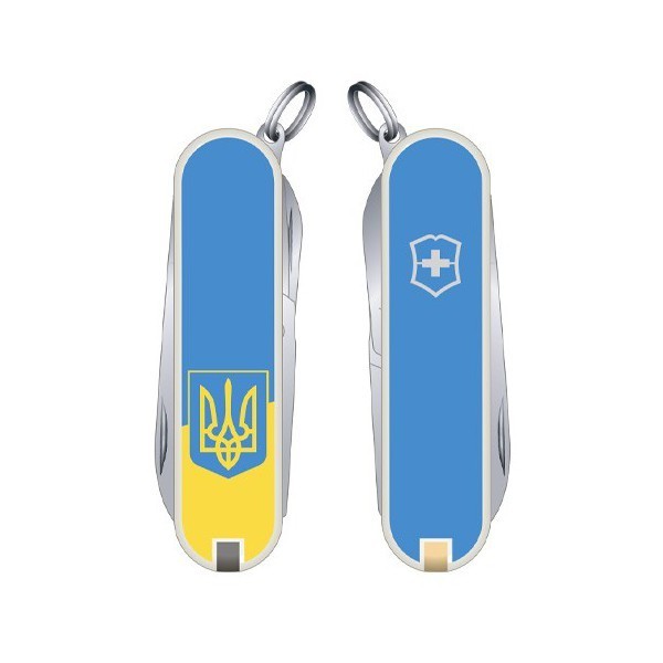 

Складной нож Victorinox CLASSIC SD UKRAINE 0.6223.7R3 Викторинокс Укр Символика Желто Голубой