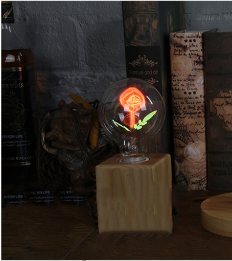 

Декоративная лампа EDISON G80 E27 220v 3W модель Rose (sv0474)