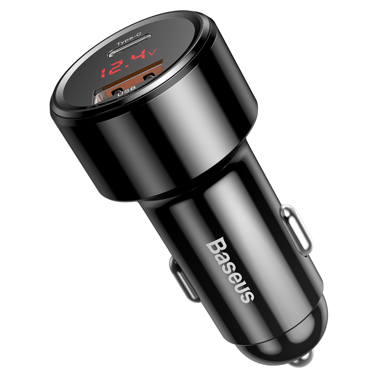 

Автомобильное зарядное устройство Baseus Magic Series Dual Quick Charge Car Charger QC 4.0 45W USB + Type-C Черный