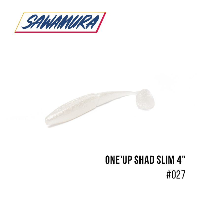 

Виброхвост Sawamura One'Up Shad Slim 4'' (6 шт.) (027)