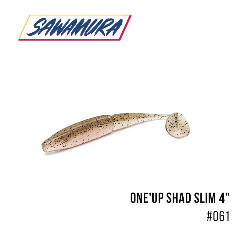 

Виброхвост Sawamura One'Up Shad Slim 4'' (6 шт.) (061)