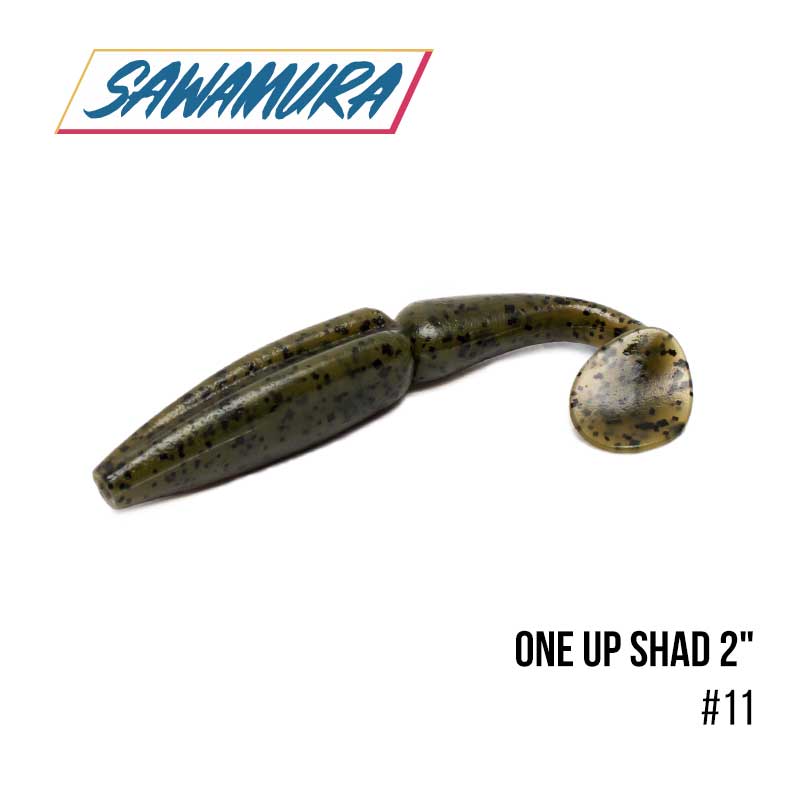 

Виброхвост Sawamura One'Up Shad 2'' (10шт.) (11)