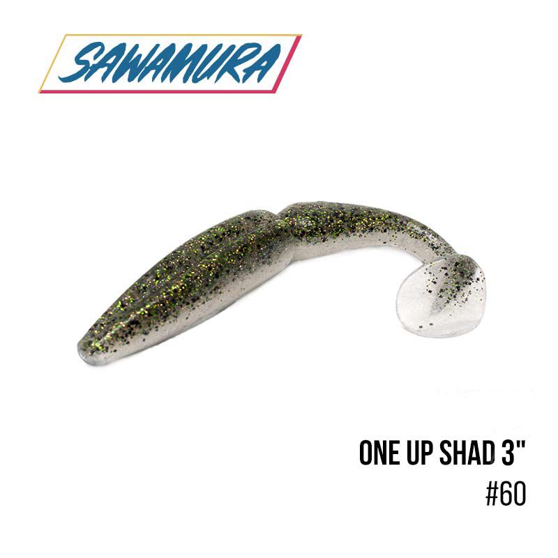 

Виброхвост Sawamura One'Up Shad 3'' (7шт.) (060)