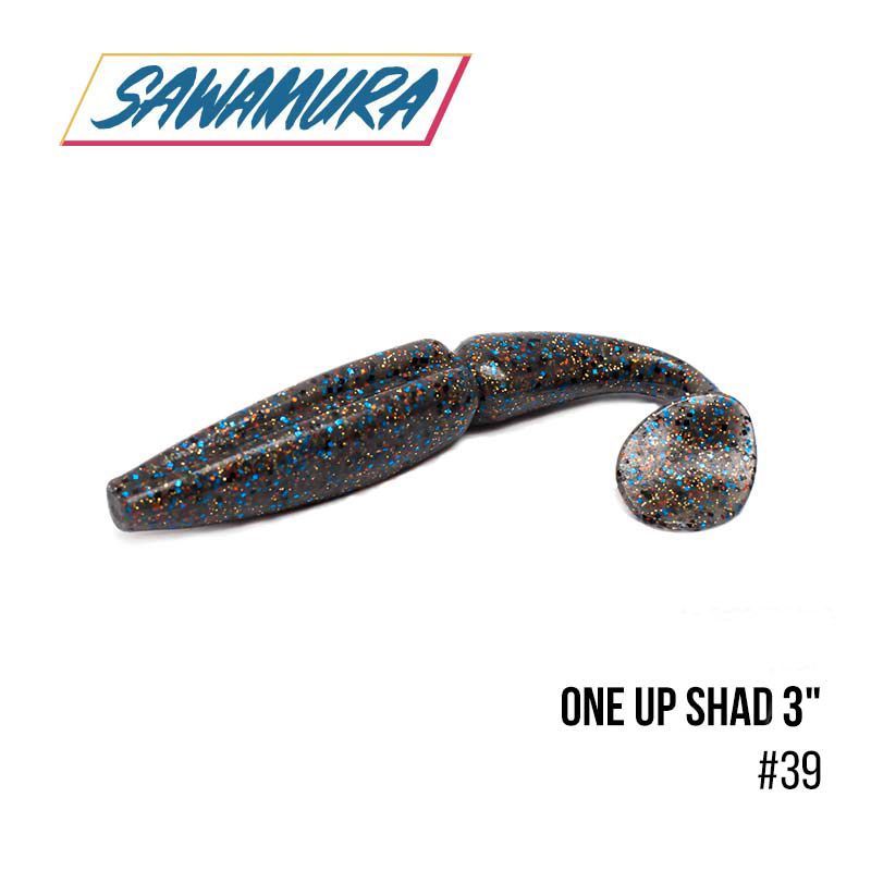 

Виброхвост Sawamura One'Up Shad 3'' (7шт.) (039)