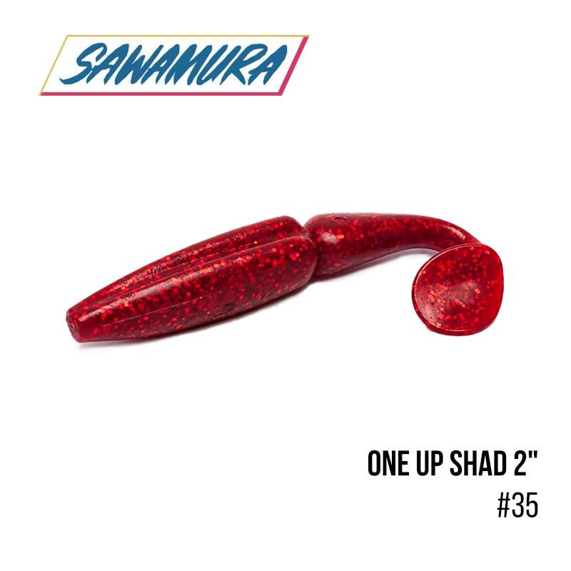 

Виброхвост Sawamura One'Up Shad 2'' (9шт.) (035)