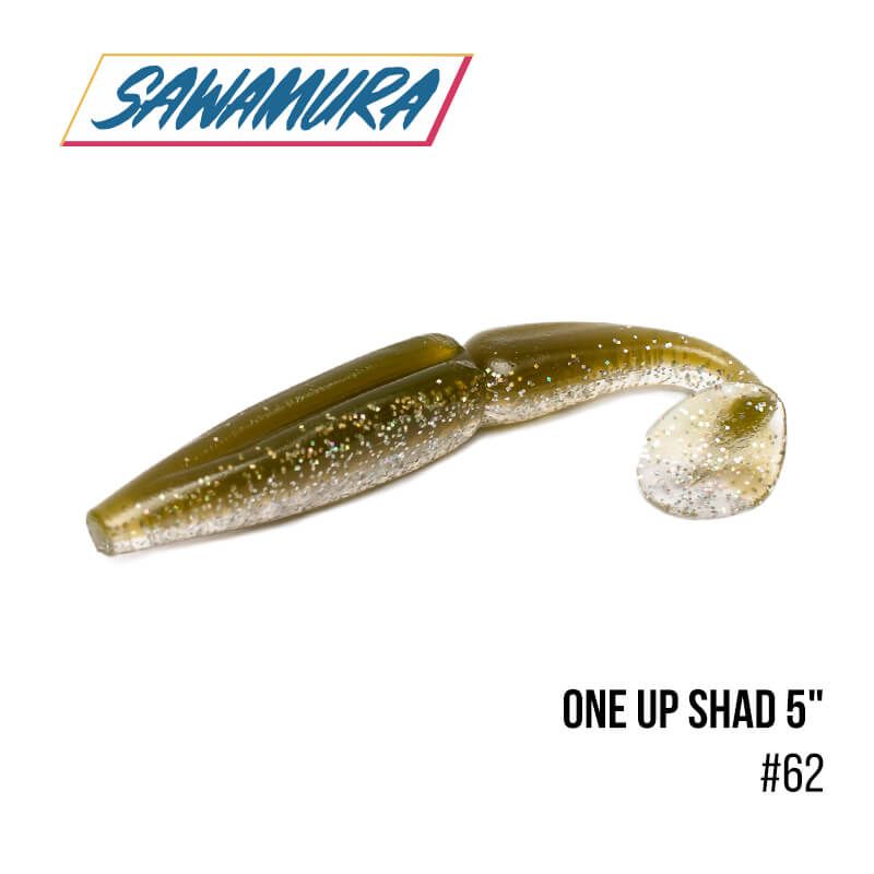 

Виброхвост Sawamura One'Up Shad 5'' (6 шт.) (62)