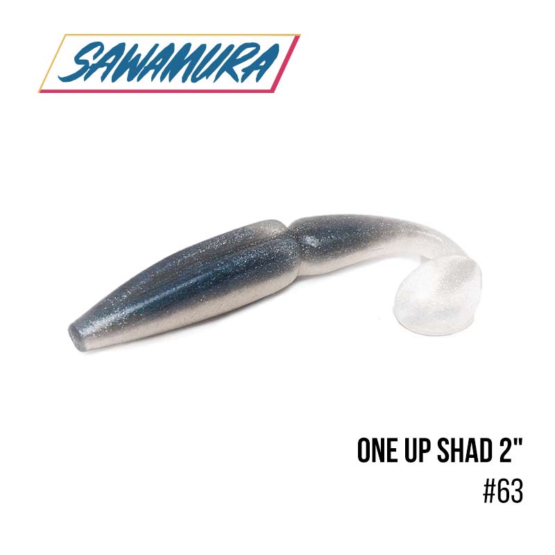 

Виброхвост Sawamura One'Up Shad 2'' (9шт.) (063)