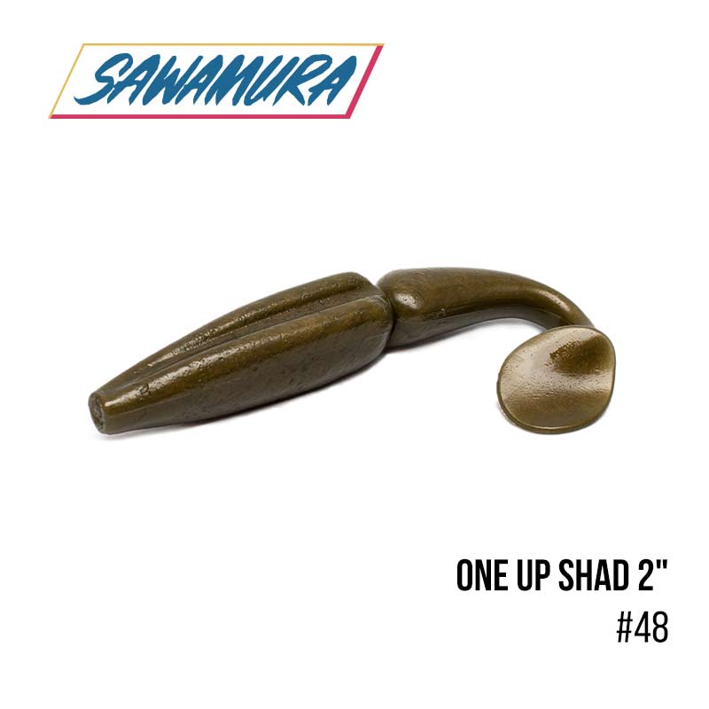 

Виброхвост Sawamura One'Up Shad 2'' (10шт.) (48)