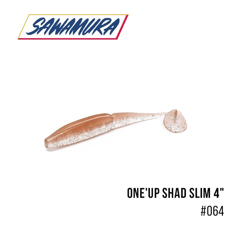 

Виброхвост Sawamura One'Up Shad Slim 4'' (6 шт.) (064)