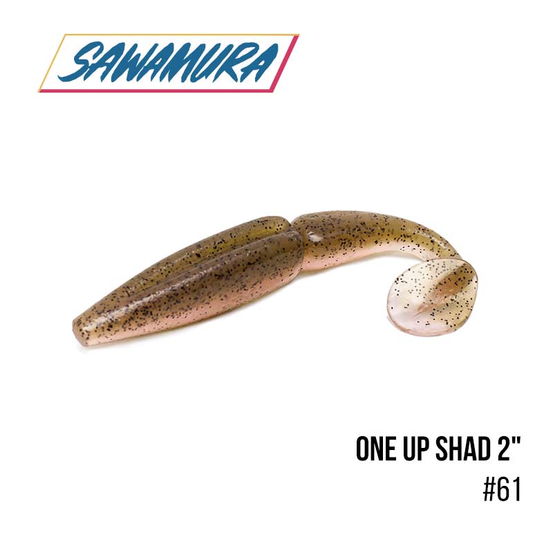 

Виброхвост Sawamura One'Up Shad 2'' (10шт.) (61)
