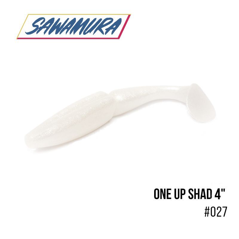 

Виброхвост Sawamura One'Up Shad 4'' (6 шт.) (027)