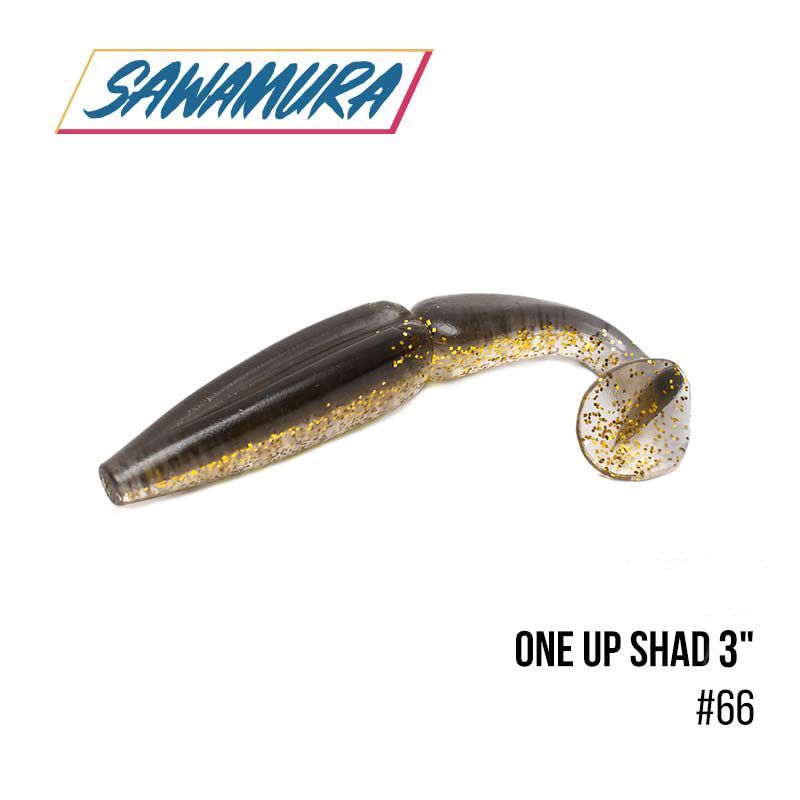 

Виброхвост Sawamura One'Up Shad 3'' (7шт.) (066)