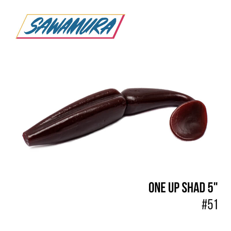 

Виброхвост Sawamura One'Up Shad 5'' (6 шт.) (51)