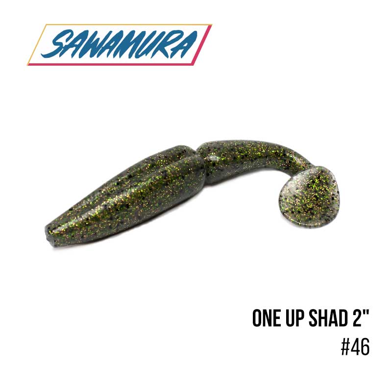 

Виброхвост Sawamura One'Up Shad 2'' (10шт.) (46)