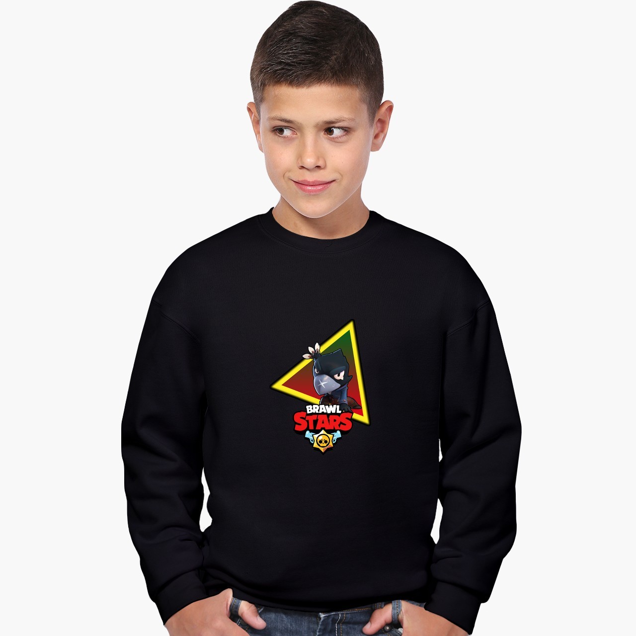 

Свитшот для мальчиков Бравл Старс Ворон (Brawl Stars Crow) (9509-1025) 122-128 см Черный