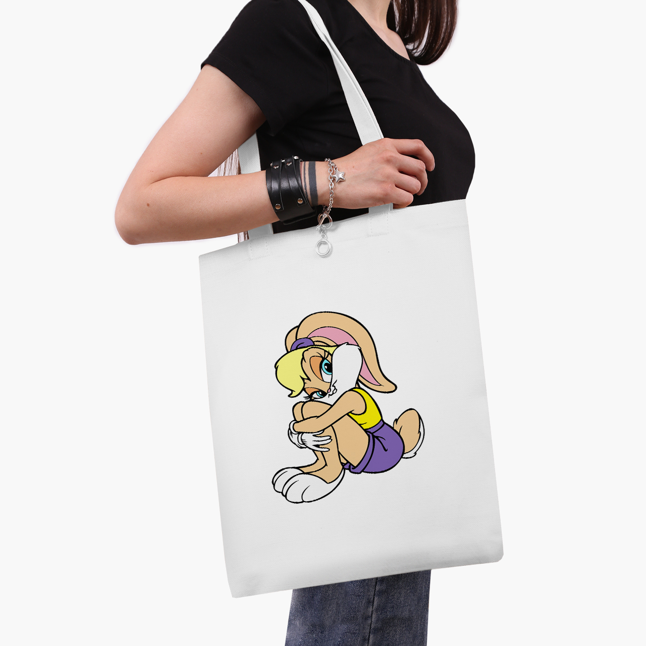 

Эко сумка шоппер Луни Тюнз Лола Банни (Looney Tunes Lola Bunny) (9227-2885) 41x35 см Белый