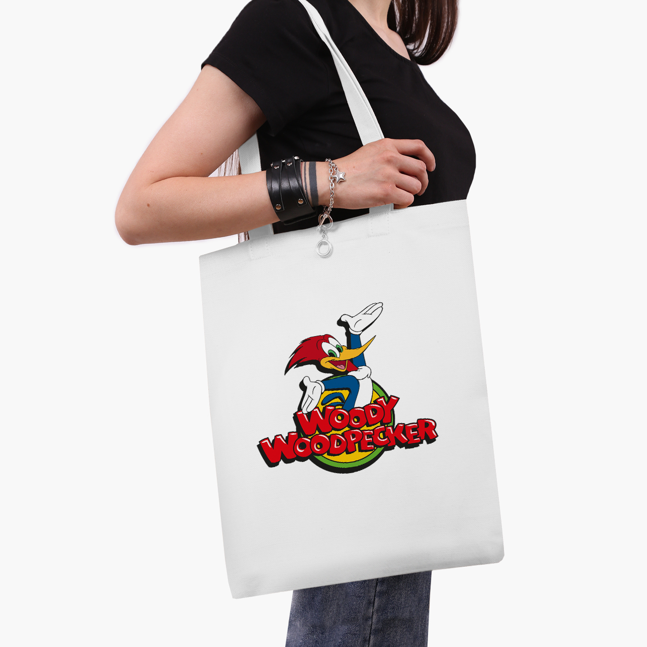 

Эко сумка шоппер Вуди Вудпекер (Woody Woodpecker) (9227-2870) 41x35 см Белый