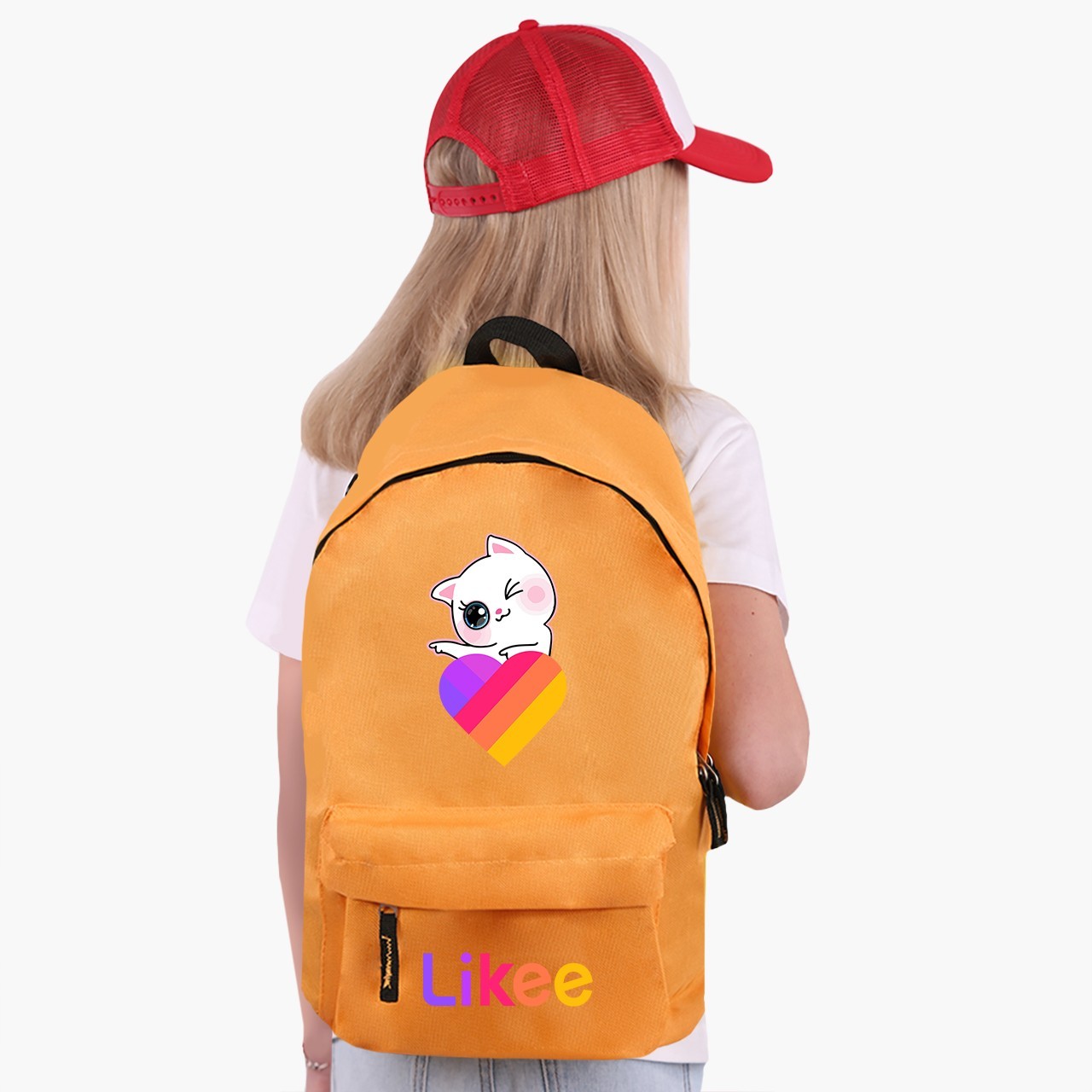 

Рюкзак детский Лайк Кот (Likee Cat) (9263-1595) 17 л Оранжевый