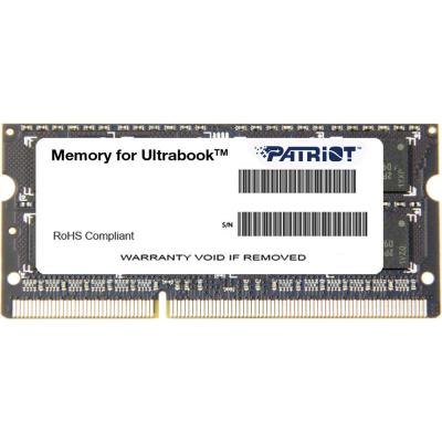 

Модуль памяти для ноутбука SoDIMM DDR3L 4GB 1600 MHz Patriot (PSD34G1600L2S)