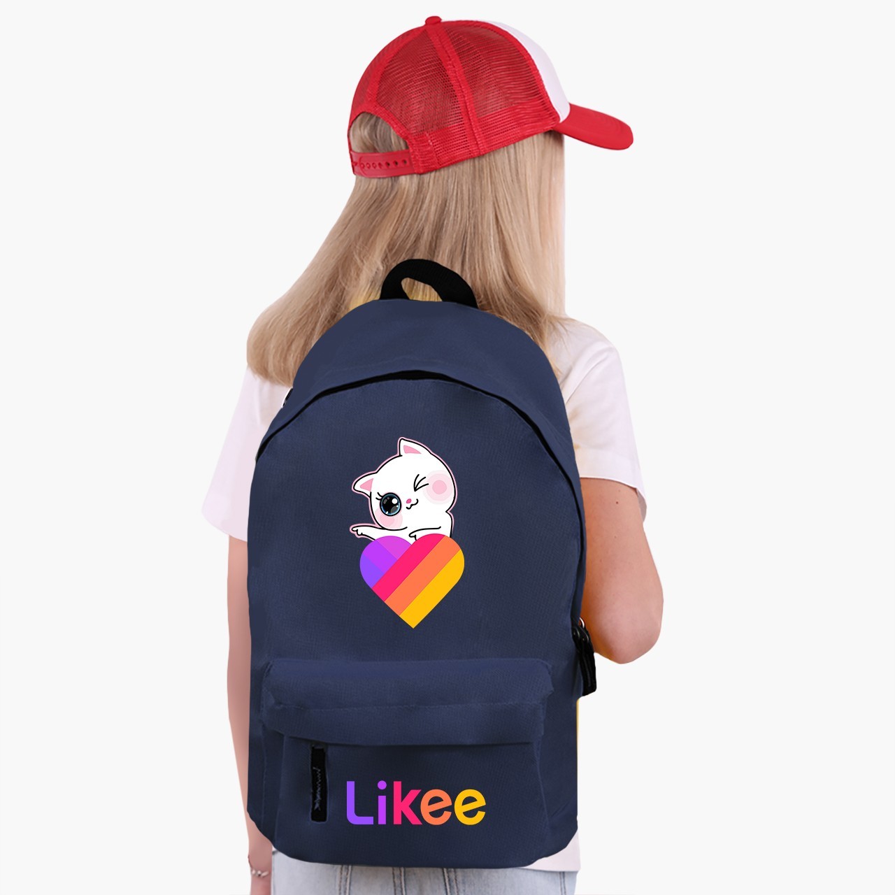 

Рюкзак детский Лайк Кот (Likee Cat) (9263-1595) 17 л Темно-синий