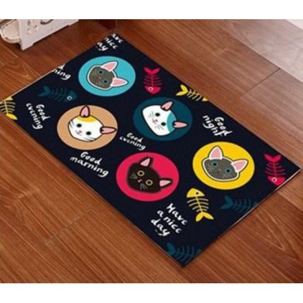 

Коврик для ванной противоскользящий Home Styles Cat&Fish S4634 разноцветный