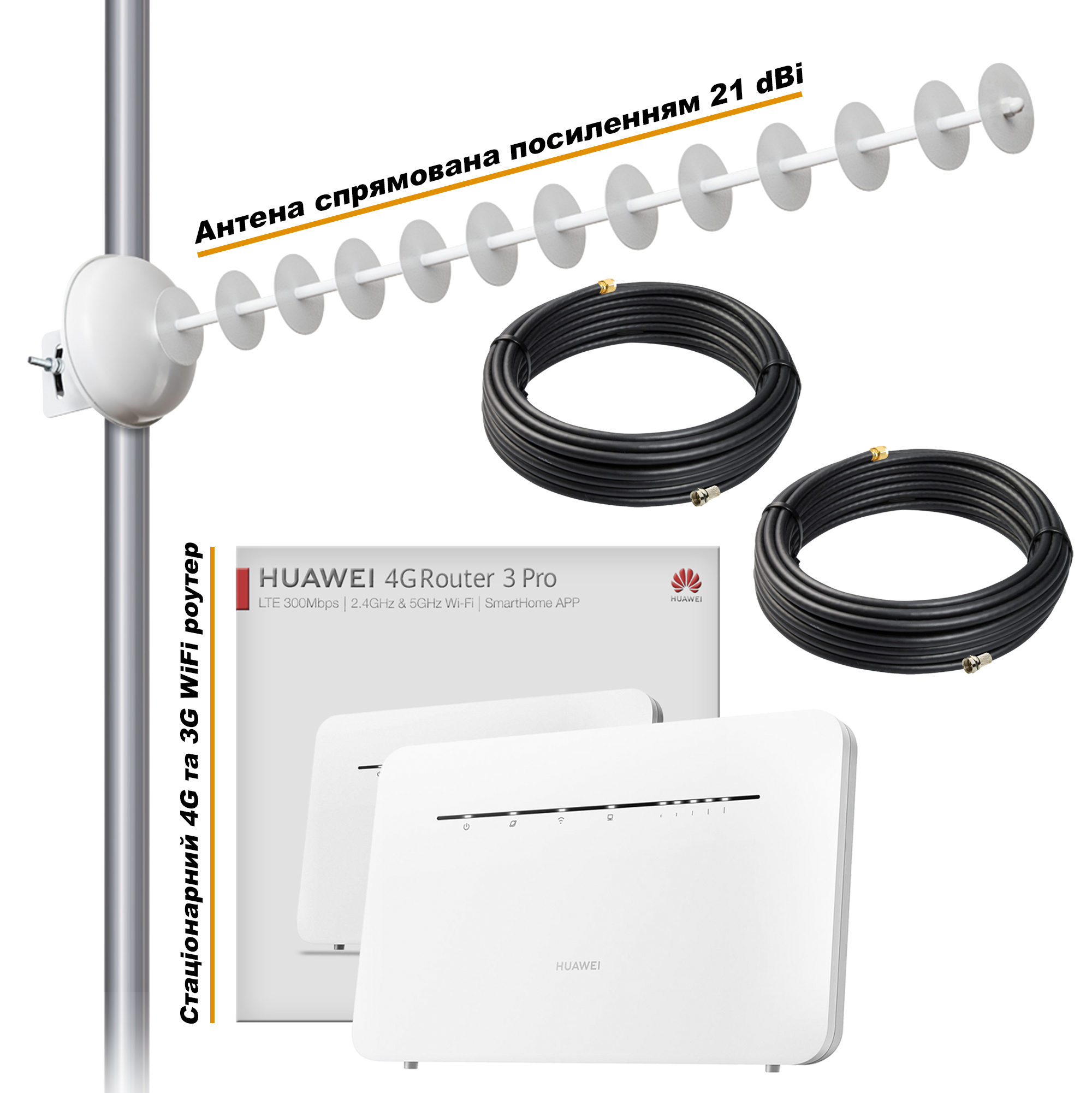 

Готовий 4G WiFi комплект HomeWiFi Kit ProPower limited MIMO інтернет в Село (інтернет під ключ)