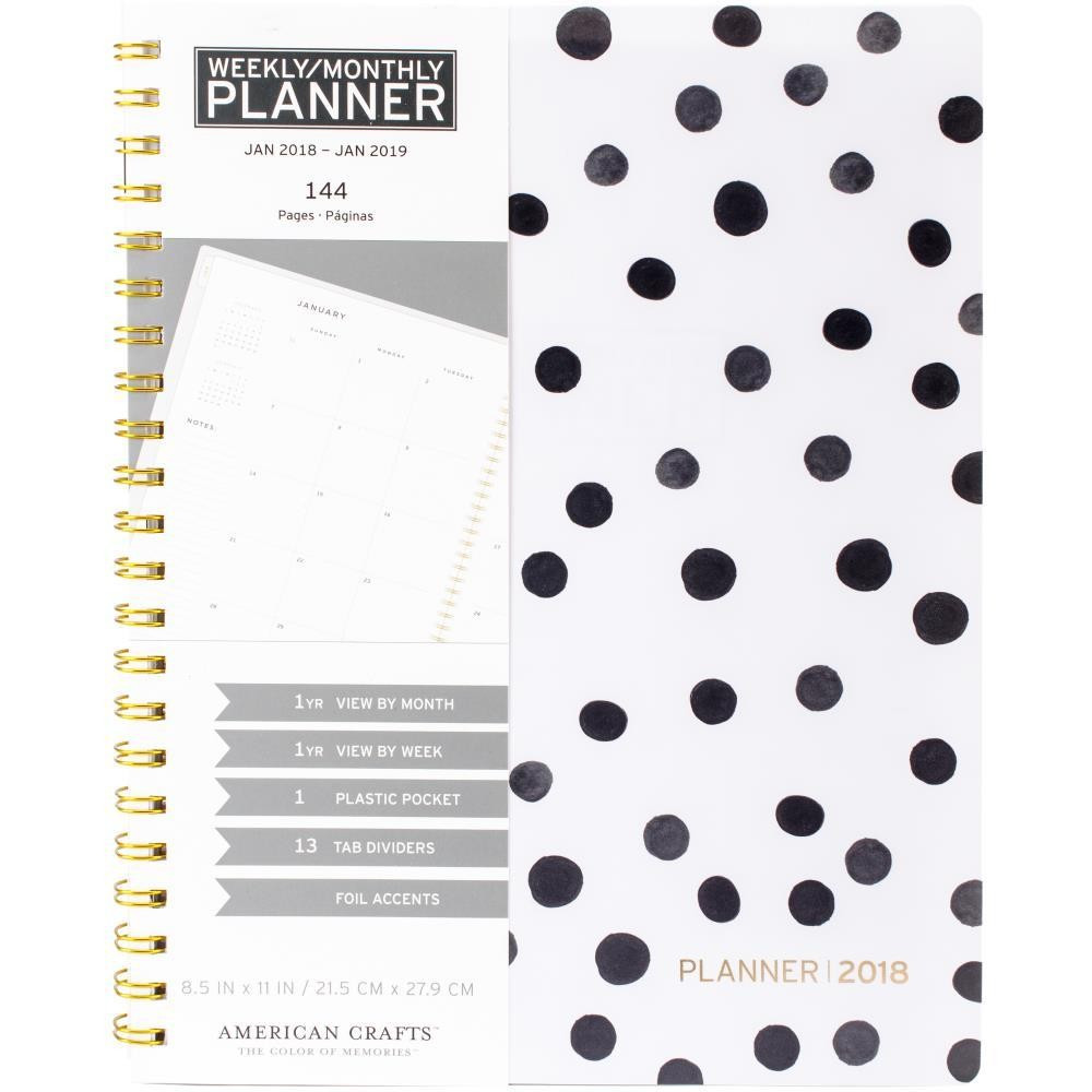 

Планер American Crafts - Weekly/Monthly Planner 21X28см