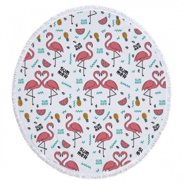 

Пляжний килимок Summer Flamingo (150 см)
