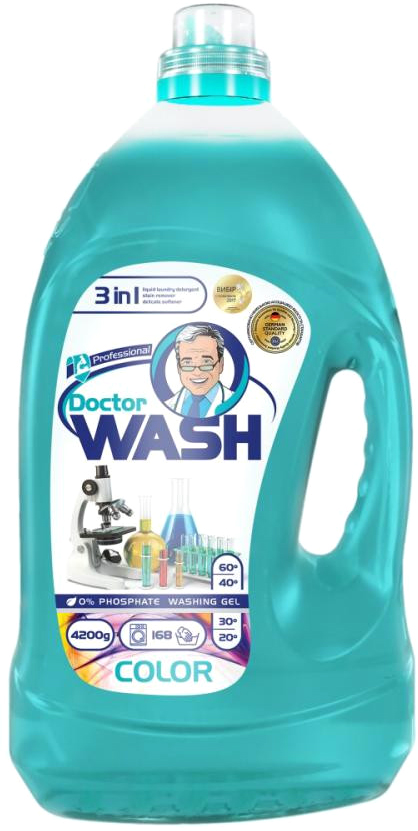 

Гель для стирки цветных вещей Doctor Wash 4.2 кг