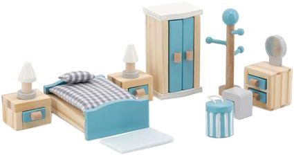 

Деревянная мебель для кукол Viga Toys PolarB Спальня (44035)