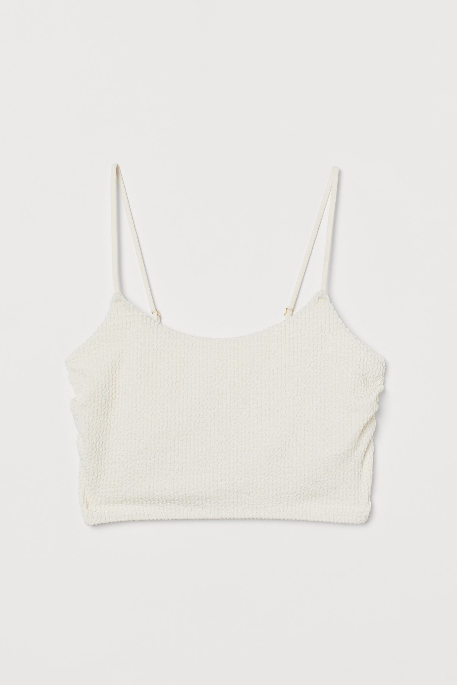 

Купальный топ H&M  молочный 20058123631, Купальный топ H&M 34 молочный 20058123631