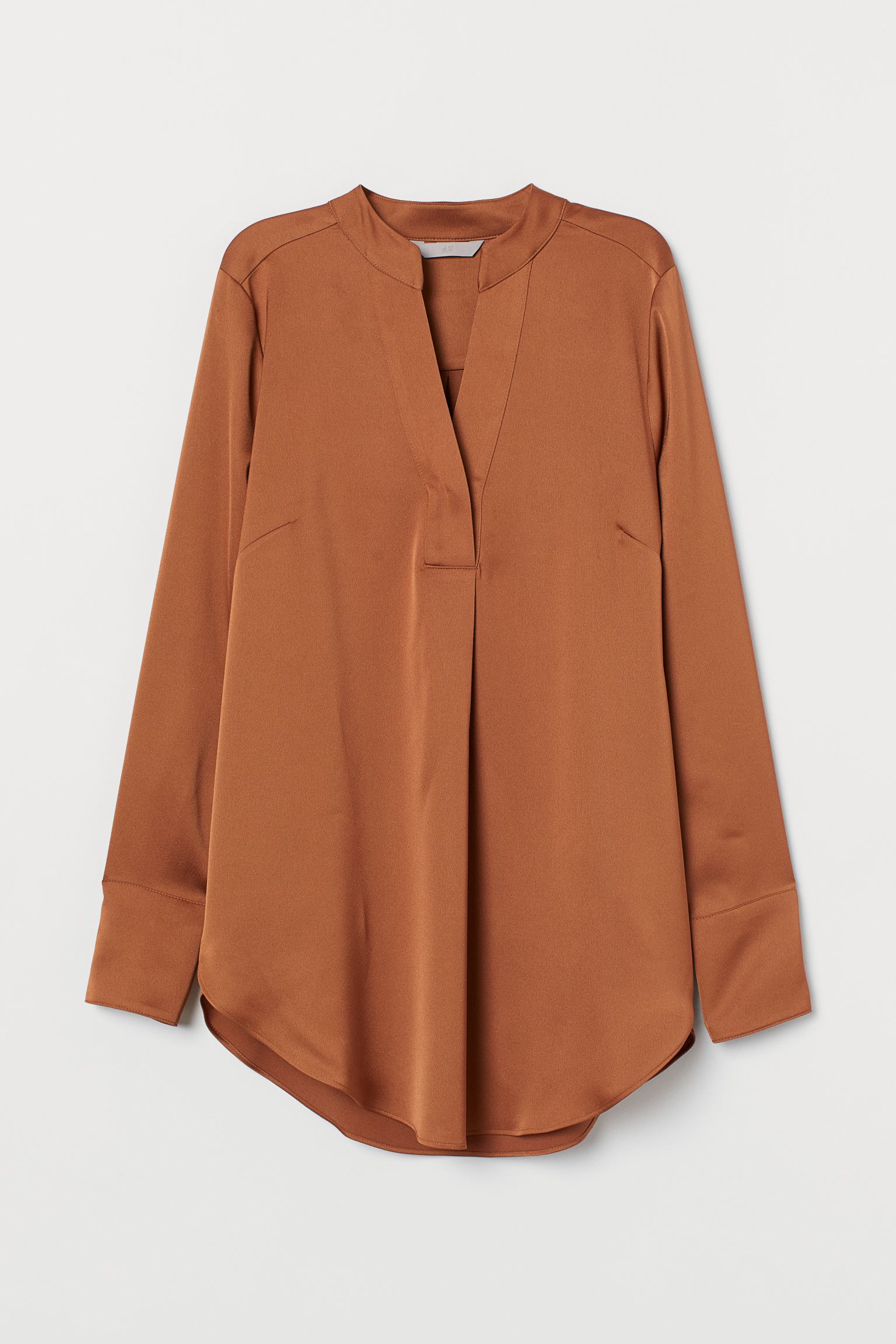 

Блуза H&M  коричневый 25057907910, Блуза H&M 32 коричневый 25057907910