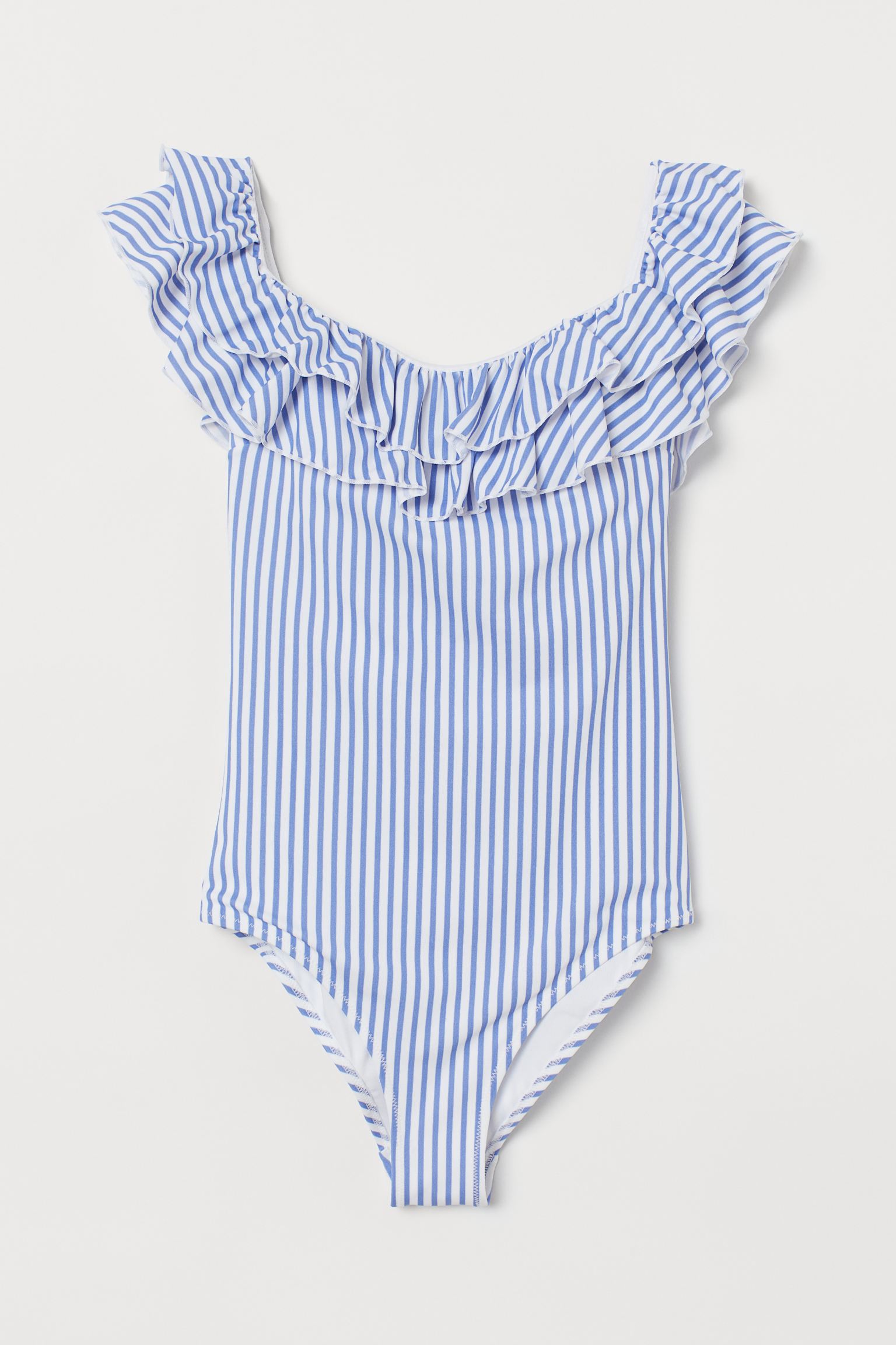 

Купальник H&M 40 бело синий полоска 19128440301
