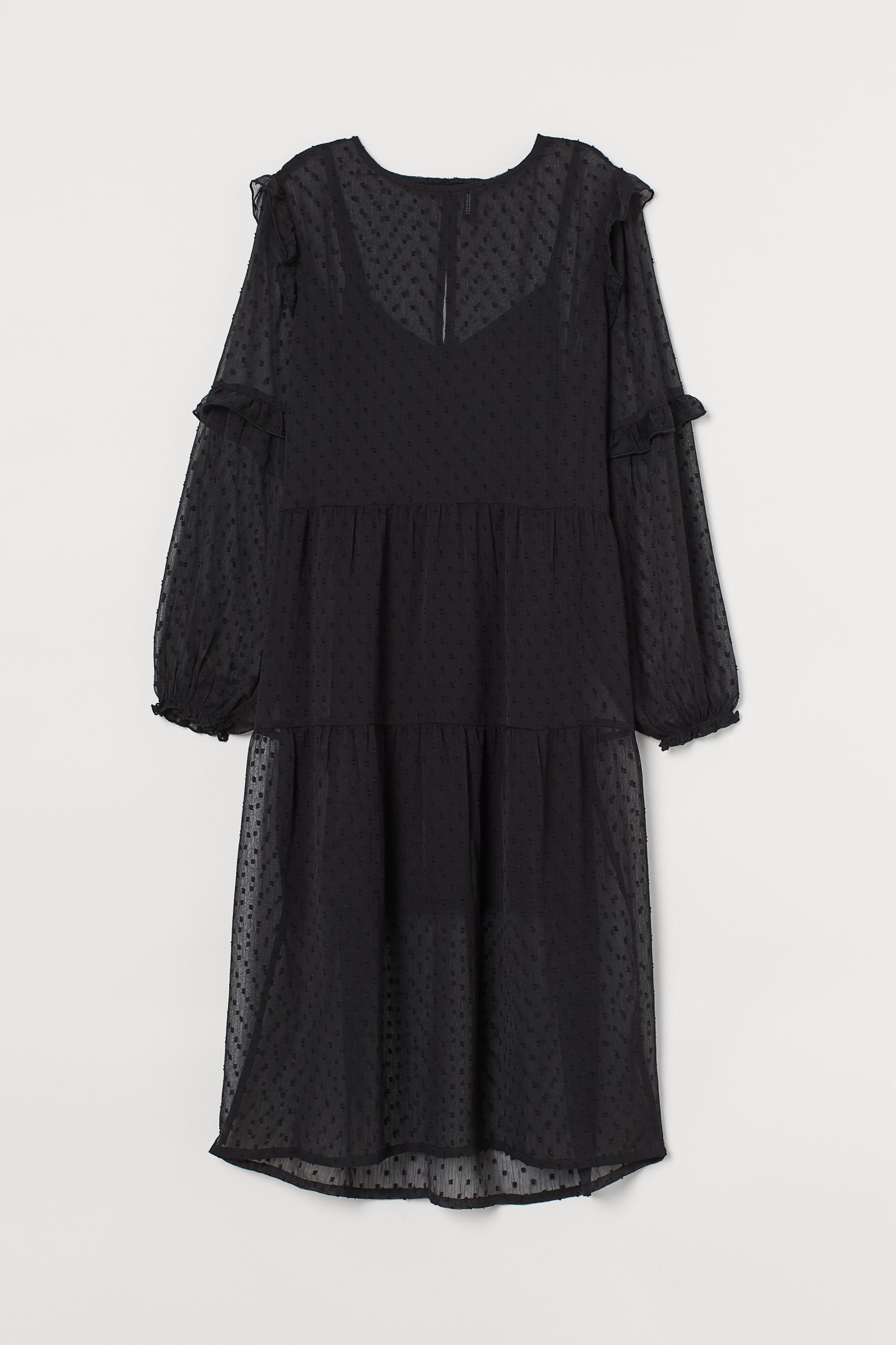 

Платье H&M XS черный 10059025322