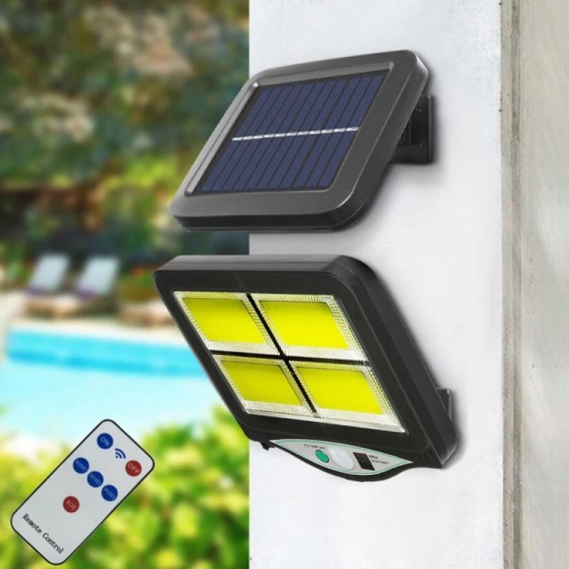 

Уличный светильник фонарь Solar light с пультом на солнечной батарее и датчиком движения