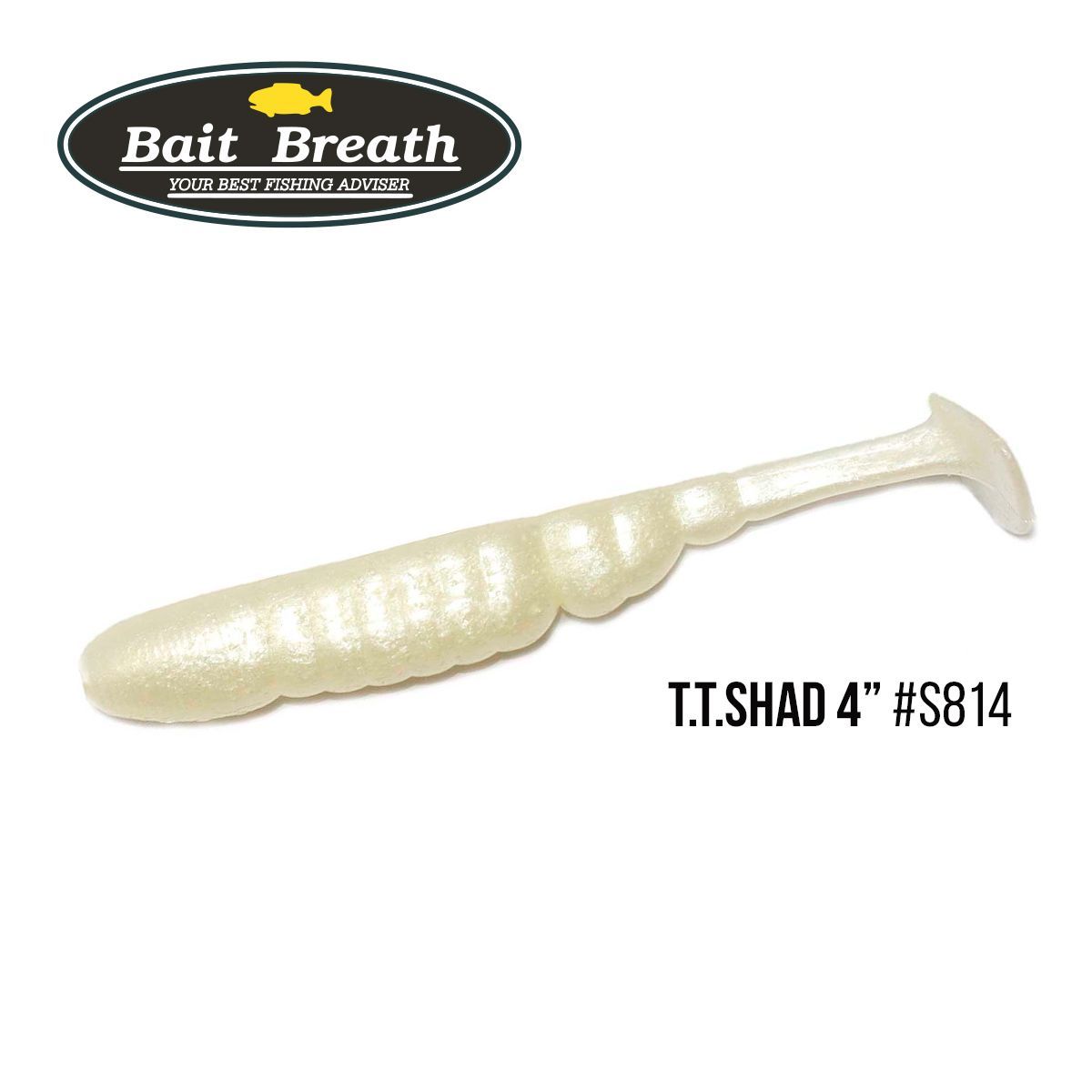 

Приманка Bait Breath T.T.Shad 4'' (6 шт) (S814 Glow Pearl)