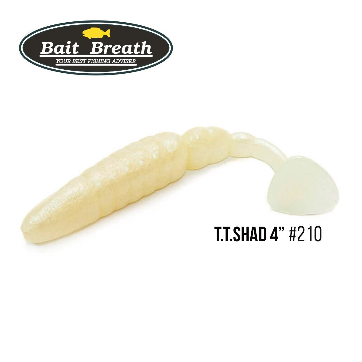 

Приманка Bait Breath T.T.Shad 4'' (6 шт) (210 BYS white pearl)
