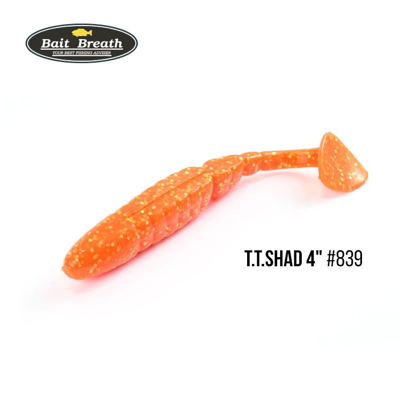 

Приманка Bait Breath T.T.Shad 4'' (6 шт) (S839 Orange/Gold)