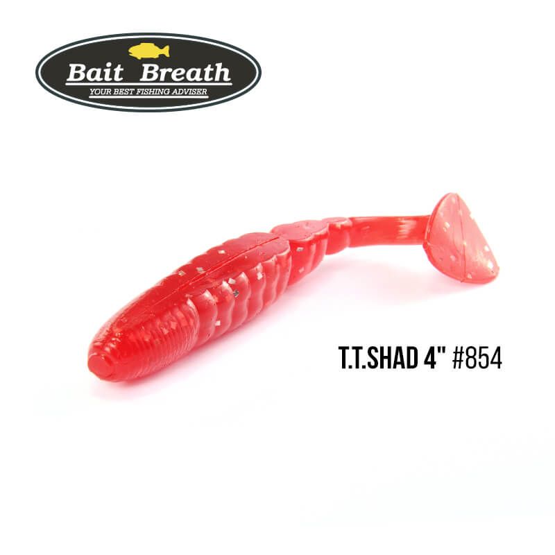 

Приманка Bait Breath T.T.Shad 4'' (6 шт) (S854 　Clear red ／Silver)